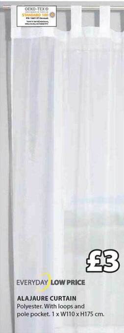 JYSK Alajaure curtain offer