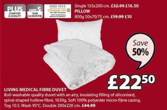 JYSK Living medical fibre duvet offer