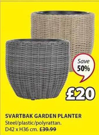 JYSK Svartbak garden planter offer