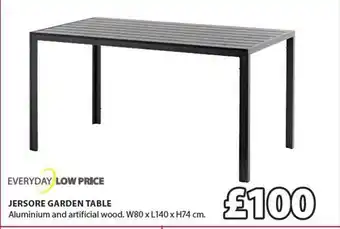 JYSK Jersore garden table offer