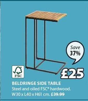 JYSK Beldringe side table offer