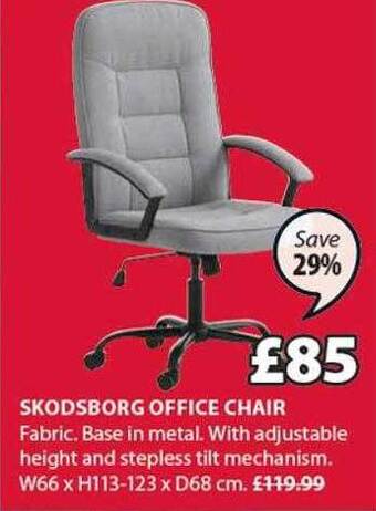 JYSK Skodsborg office chair offer