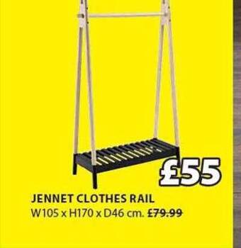 JYSK Jennet clothes rail offer