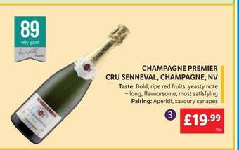 Lidl Champagne premier cru senneval, champagne, nv offer