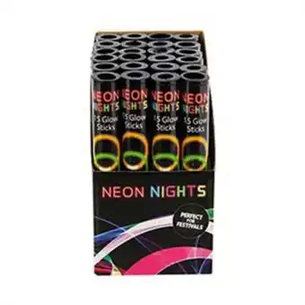 Home Bargains Neon nights: glow stick 15 pack (case of 24) offer