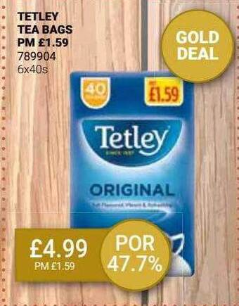 Bestway Tetley tea bags offer