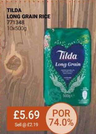 Bestway Tilda long grain rice offer