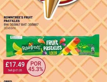 Bestway Rowntree's fruit pastilles offer