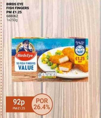 Bestway Birds eye fish fingers offer