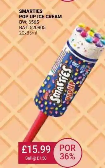 Bestway Smarties pop up ice cream offer