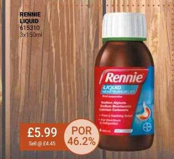 Bestway Rennie liquid offer