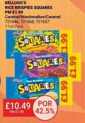 Bestway Kellogg's rice krispies squares offer