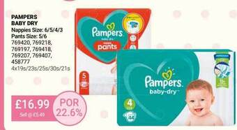 Bestway Pampers baby dry offer
