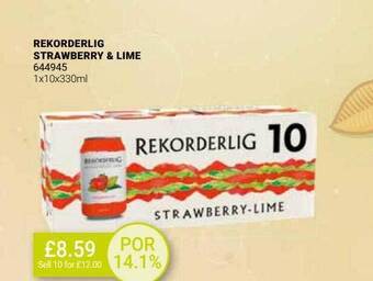 Bestway Rekorderlig strawberry & lime offer