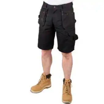 Toolstation Stanley durham holster pocket shorts 34" black offer