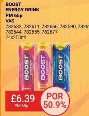 Bestway Boost energy drink offer