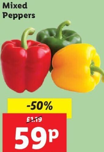 Lidl Mixed Peppers offer