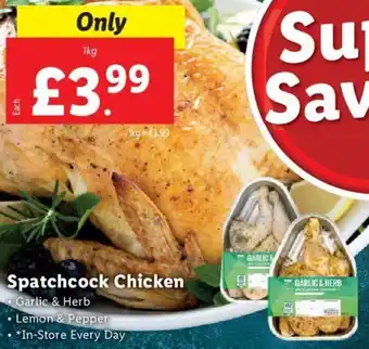 Lidl Spatchcock Chicken 1kg offer