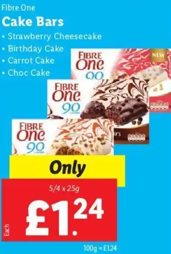 Lidl Cake Bars 5/4 x 25g offer