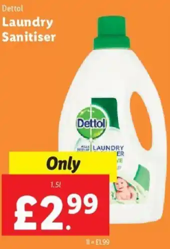 Lidl Dettol Laundry Sanitiser 1.5L offer