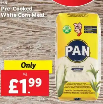 Lidl Pre-Cooked White Corn Meal 1kg offer
