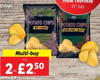 Lidl Crisps 150g offer