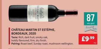 Lidl Château martin st. estèphe, bordeaux, 2020 offer