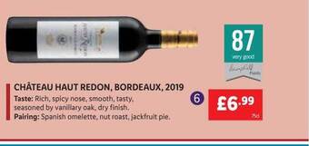 Lidl Château haut redon, bordeaux, 2019 offer