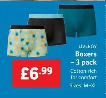 Lidl Livergy boxers - 3 pack offer