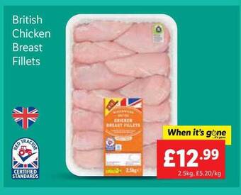 Lidl British chicken breast fillets offer