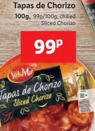 Lidl Tapas de chorizo offer