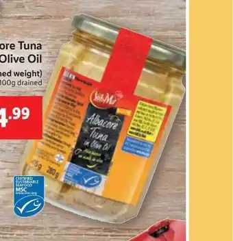 Lidl Albacore tuna olive oil offer