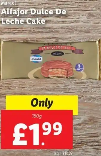 Lidl Alfajor Dulce De Leche Cake 150g offer