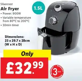 Lidl Air Fryer 1.5L offer