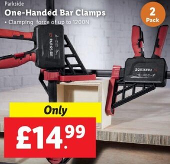 Lidl One-Handed Bar Clamps offer
