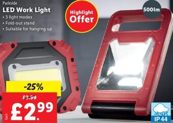 Lidl LED Work Light offer