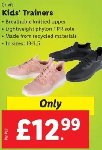 Lidl Kids' Trainers offer