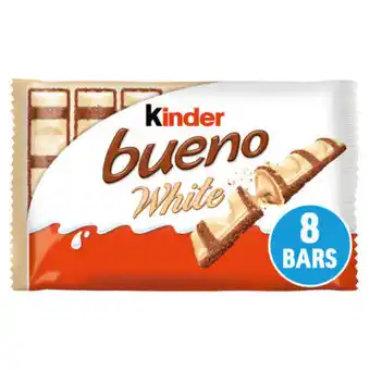 Asda Kinder bueno hazelnuts & white chocolate bars multipack 4x offer