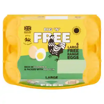 Asda Big 'n' free large free range eggs offer
