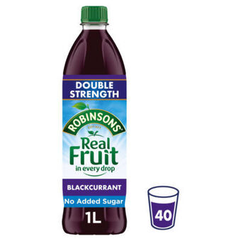 Asda Robinsons double strength blackcurrant no added sugar fruit squash offer