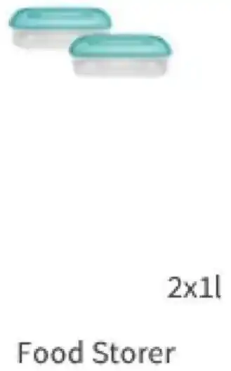 Asda Food Storer 2x1L offer