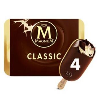 Sainsbury's Magnum classic chocolate ice cream sticks 4x100ml offer