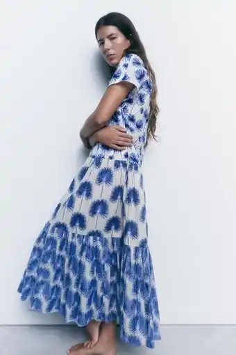ZARA 100% cotton printed dress offer