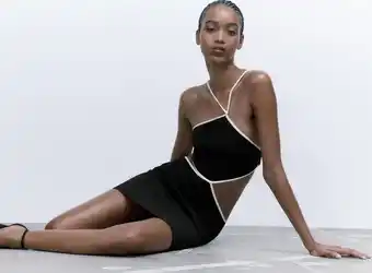 ZARA Halter cut-out dress offer