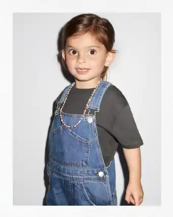 ZARA Long denim dungarees offer