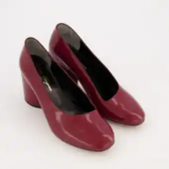 TK Maxx Red koney leather heeled shoes offer