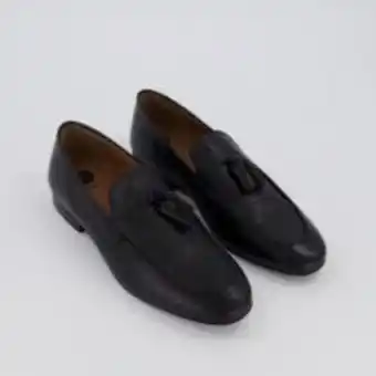 TK Maxx Black leather bolton loafers offer