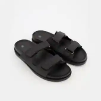 TK Maxx Black twin strap sandals offer