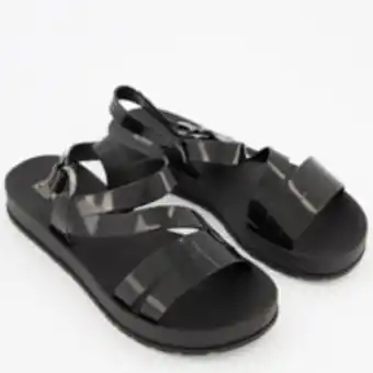 TK Maxx Black slingback flat sandals offer