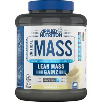 Lloyds Pharmacy Applied nutrition critical mass professional vanilla flavour offer